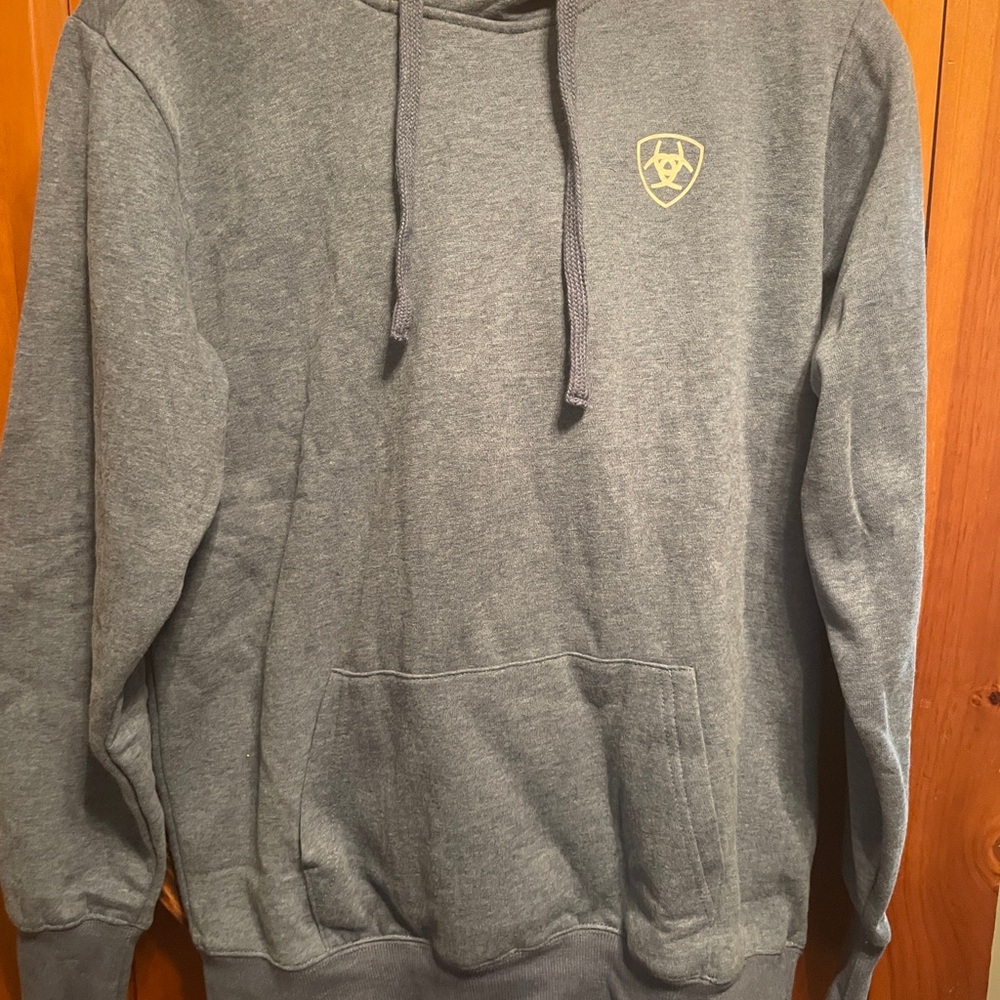 Ariat Light Blue Hoodie with Emblem